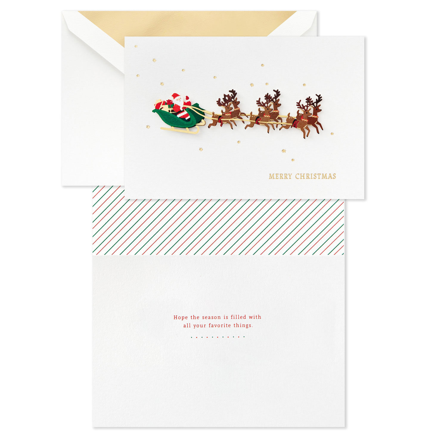 Santa Flying With Reindeer Boxed Christmas Cards, Pack of 8 for only USD 24.99 | Hallmark