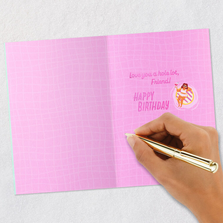 Love You a Hole Lot Funny Birthday Card for Friend, , large image number 6