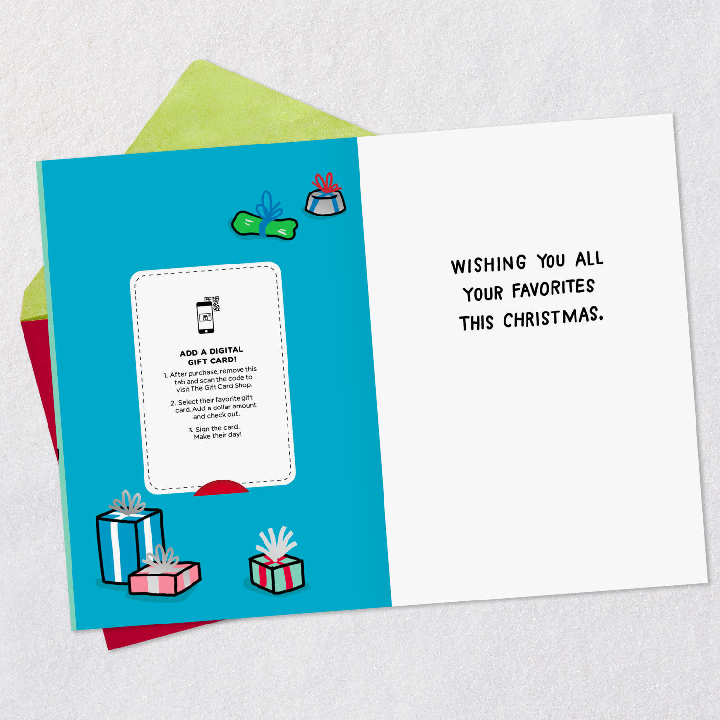 Dog Opening Presents Gift Card Greeting Funny Christmas Card, , large image number 3