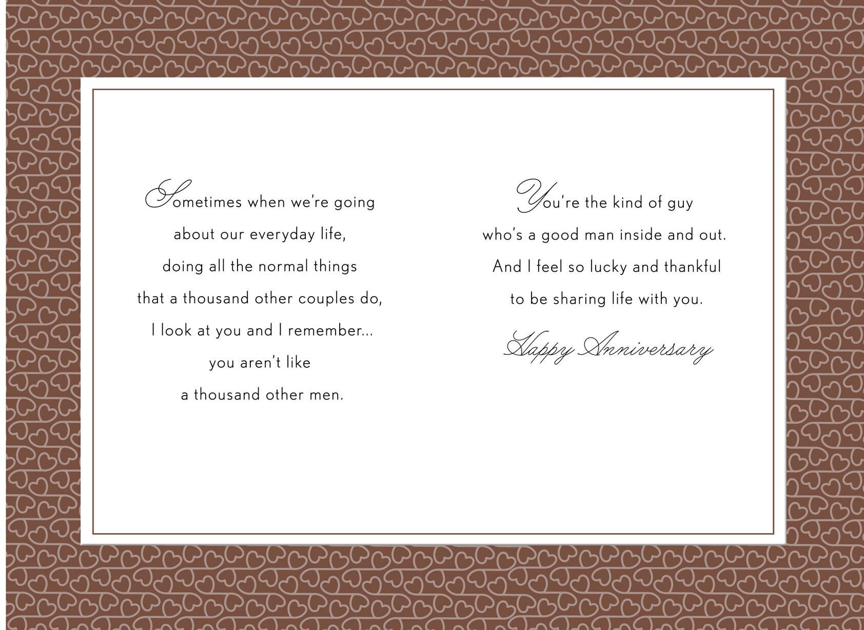 Bare Feet Anniversary Card for Him