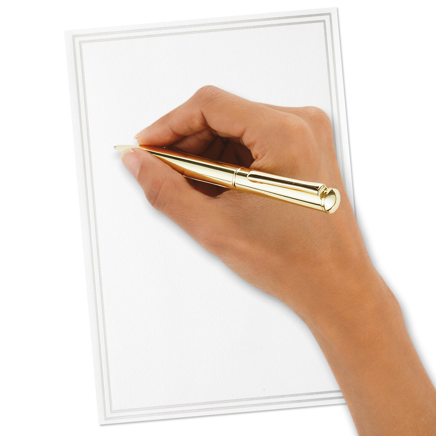 Double Silver Border Stationery Set, Box of 20, , large image number 4