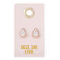 Sparkly Teardrop Gold-Tone Stud Earrings, , large image number 1