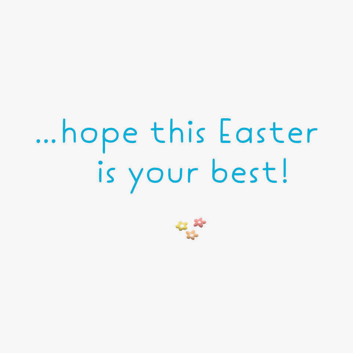 Lambs and Bunnies Spring Scene Easter Card Sentiment image number 2