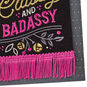 Black and Pink Felt Banner Birthday Card fir Her Card Front Detail image number 5