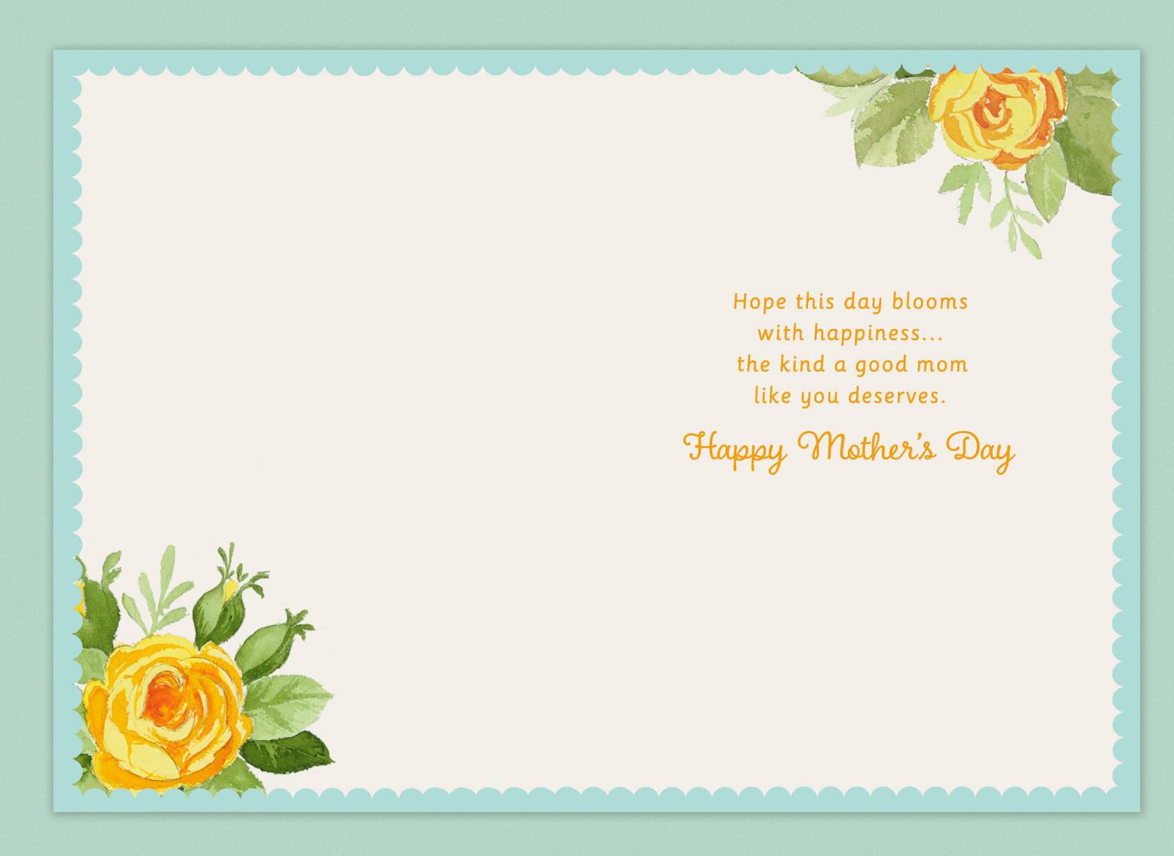 Good Moms Grow Great Kids Mother's Day Card
