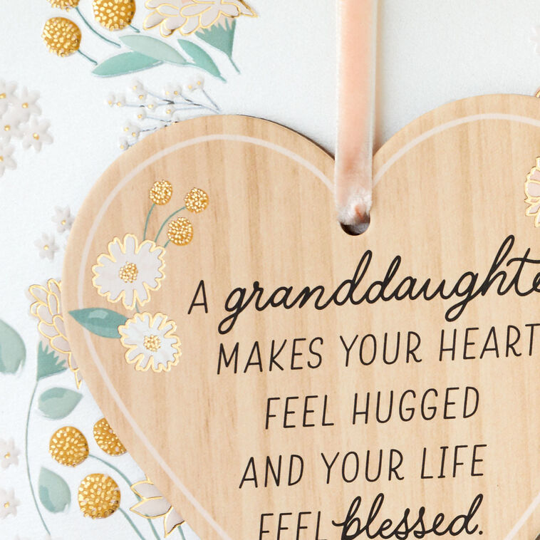 Joy to Our Family Birthday Card for Granddaughter with Ornament, , large image number 5
