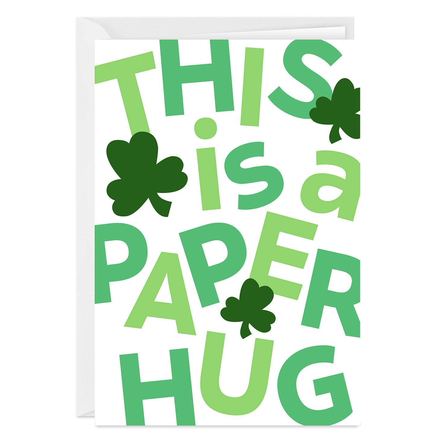 Paper Hug Custom St. Patrick's Day Card
