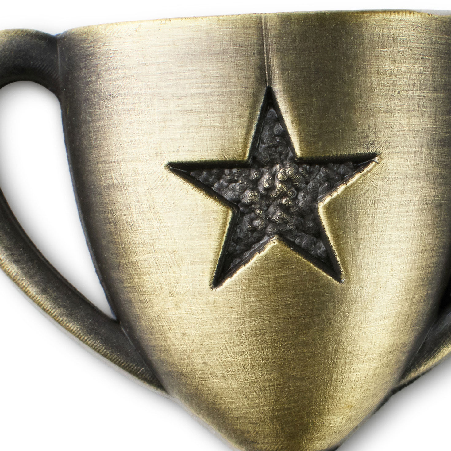 Way to Go Trophy Antiqued Metal Pocket Token upclose view image number 3