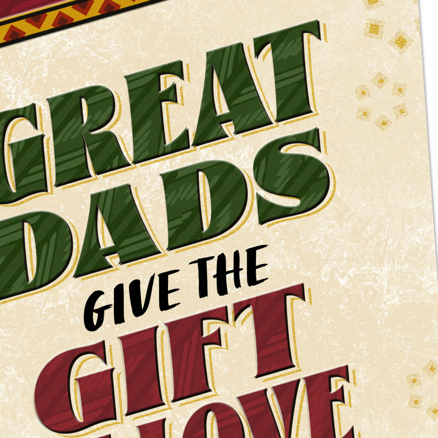 Bold Green and Red Block Letters Christmas Card Card Front Detail image number 5