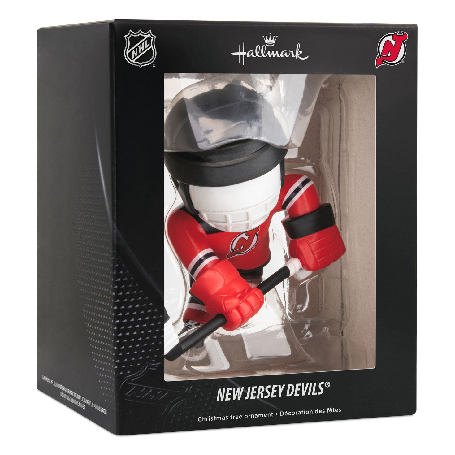 New Jersey Devils Hockey Player Christmas Ornament package front image number 7