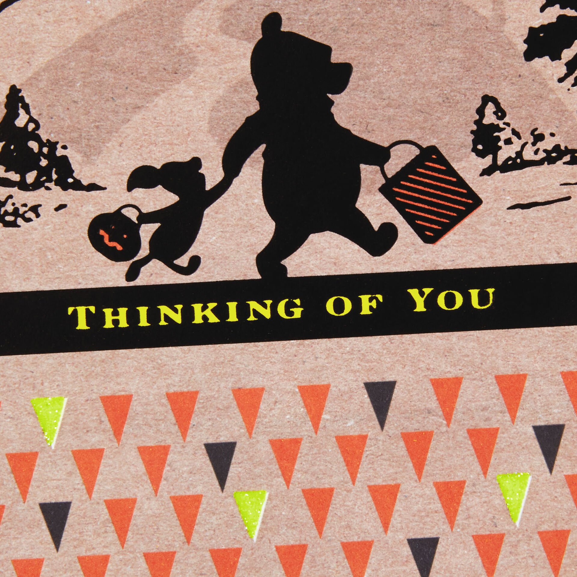 Winnie the Pooh Thinking of You Halloween Card Greeting Cards Hallmark