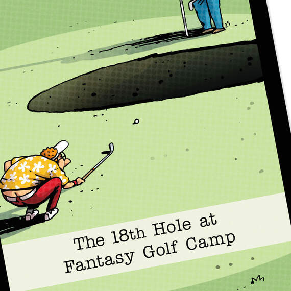 Fantasy Golf Camp Funny Birthday Card, , large image number 4
