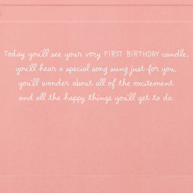 Cute Bear Blessed and Loved First Birthday Card, , large image number 2