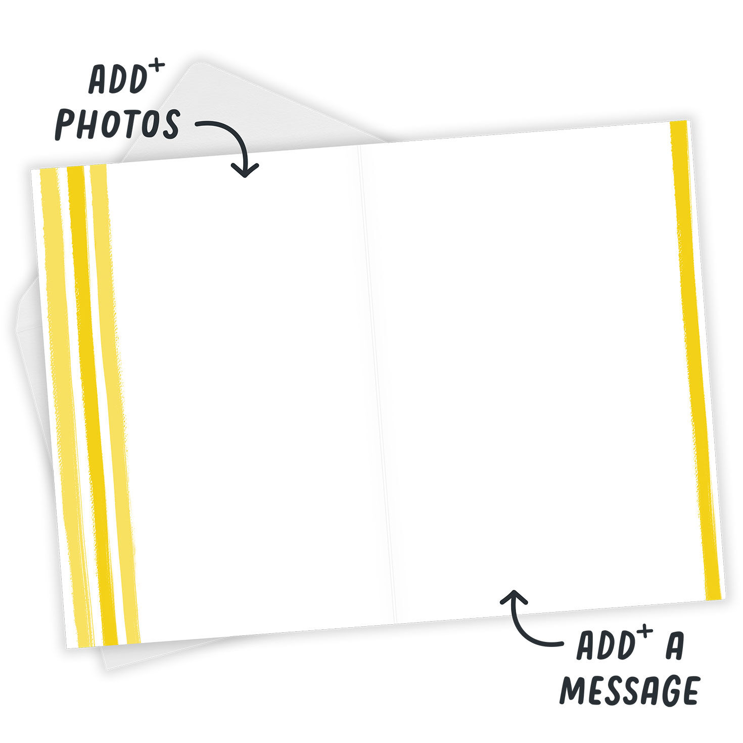 Personalized White Outline Photo Card  image number 4