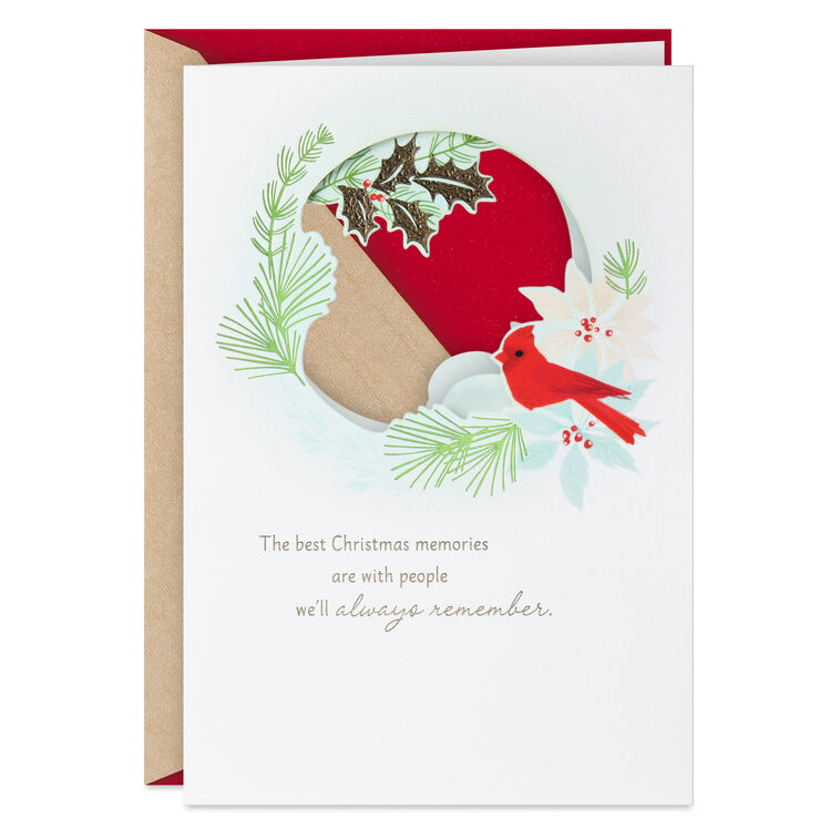 Comfort in Your Warmest Memories Christmas Sympathy Card