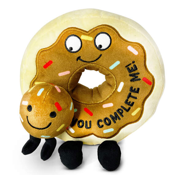Punchkins Donut With Donut Hole Plush Character, 7"