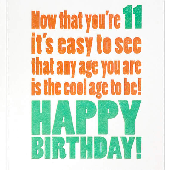 This is Huge 11th Birthday Card, , large image number 2