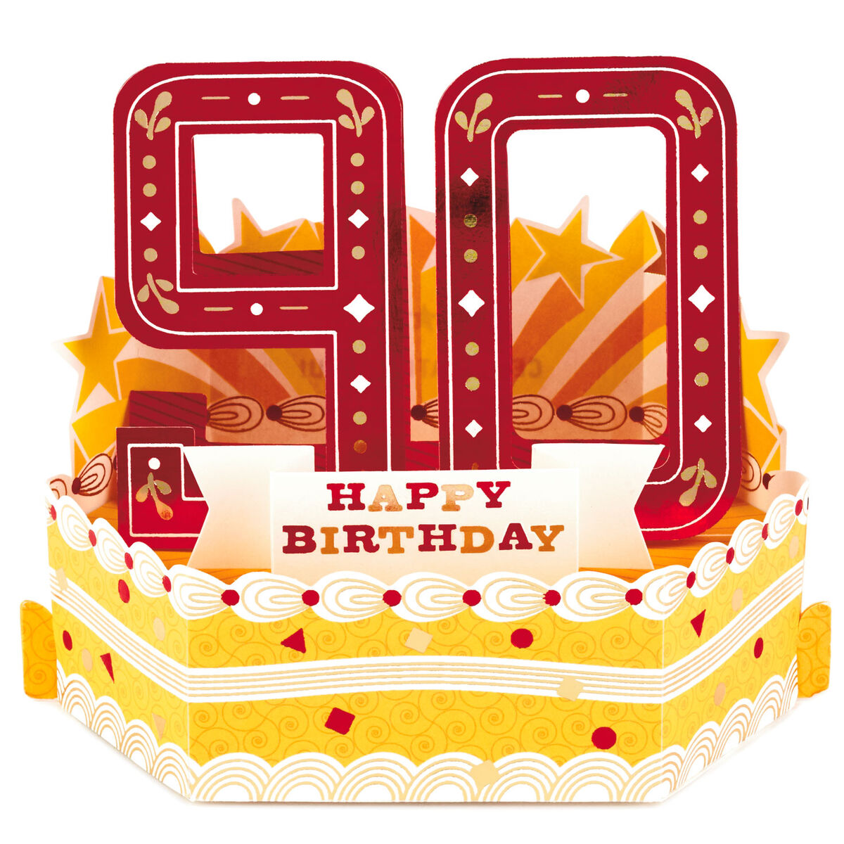 Celebrating You Mini Pop Up 90th Birthday Card - Greeting Cards - Hallmark