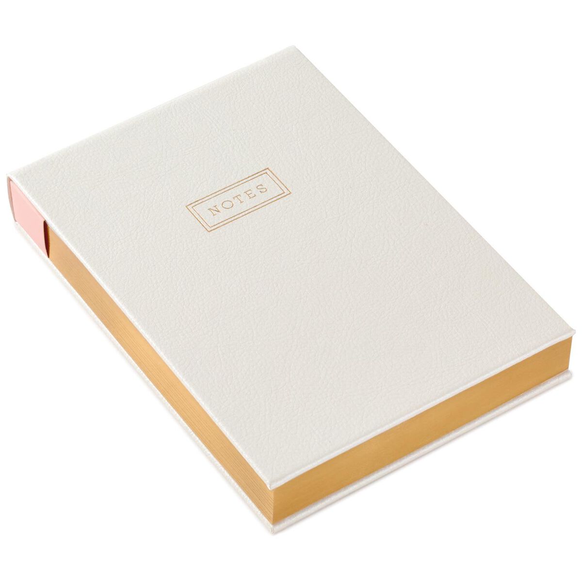 Cream and Flower Print Faux Leather Notepad - Memo Pads - Hallmark