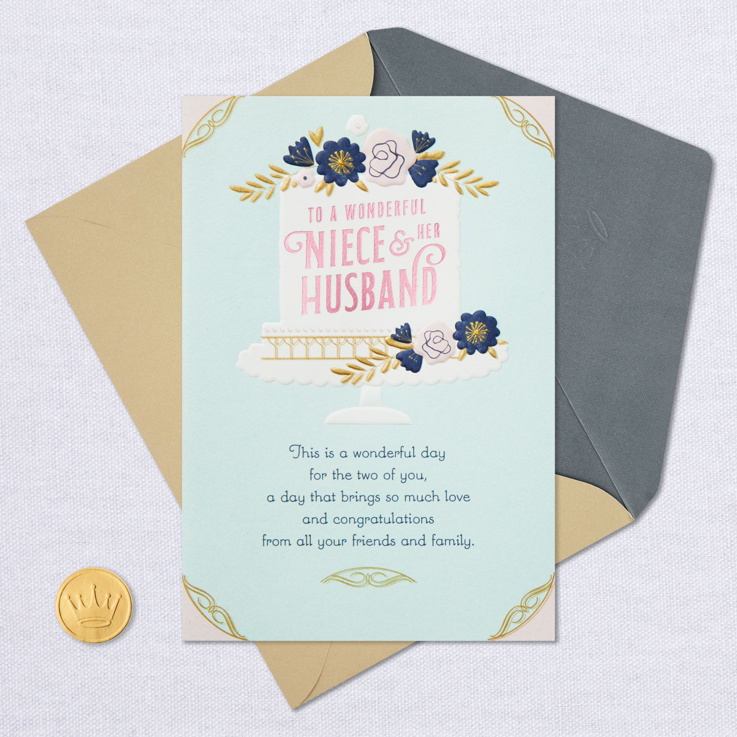 A Wonderful Day Wedding Card for Niece and Her Husband for only USD 2.99 | Hallmark