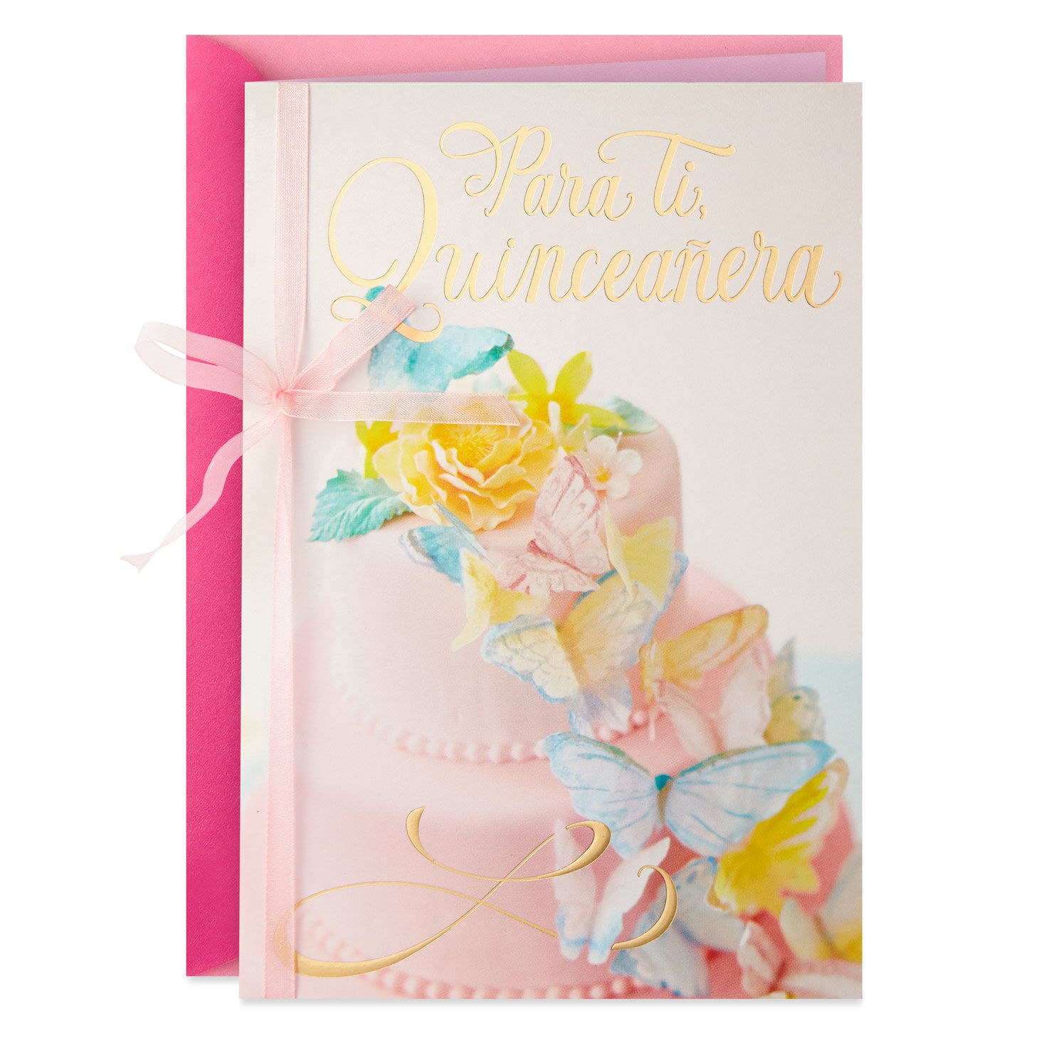 Butterfly Cake Spanish-Language Quinceañera Card for only USD 4.59 | Hallmark