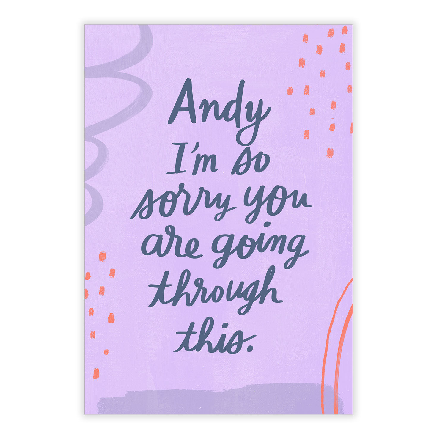 Abstract Designs Folded Support Photo Card  image number 2