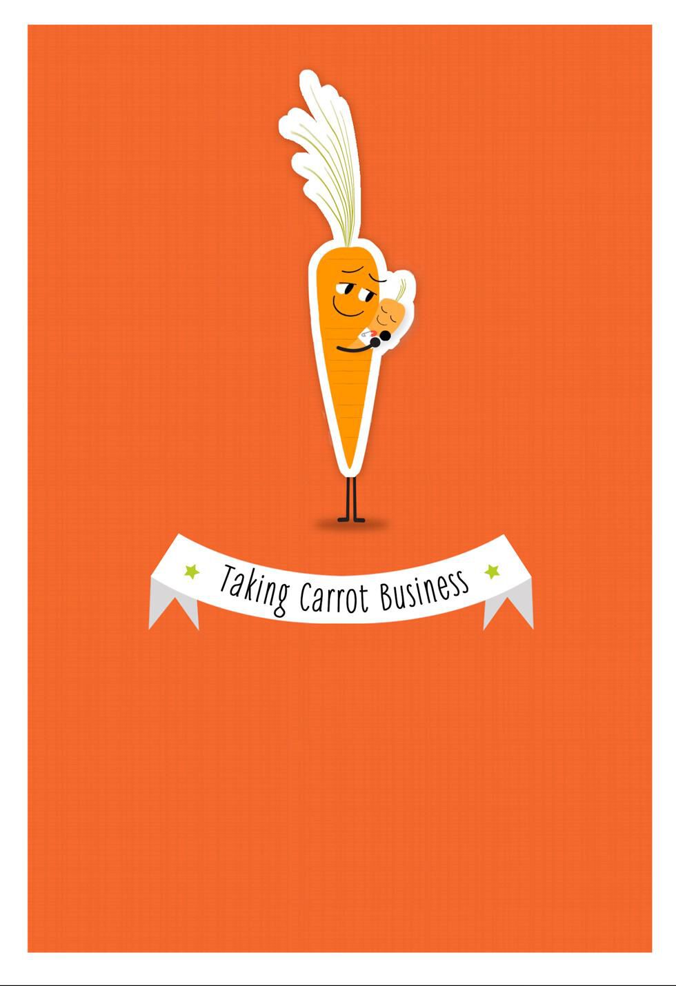 Taking Carrot Business 1st Father's Day Card