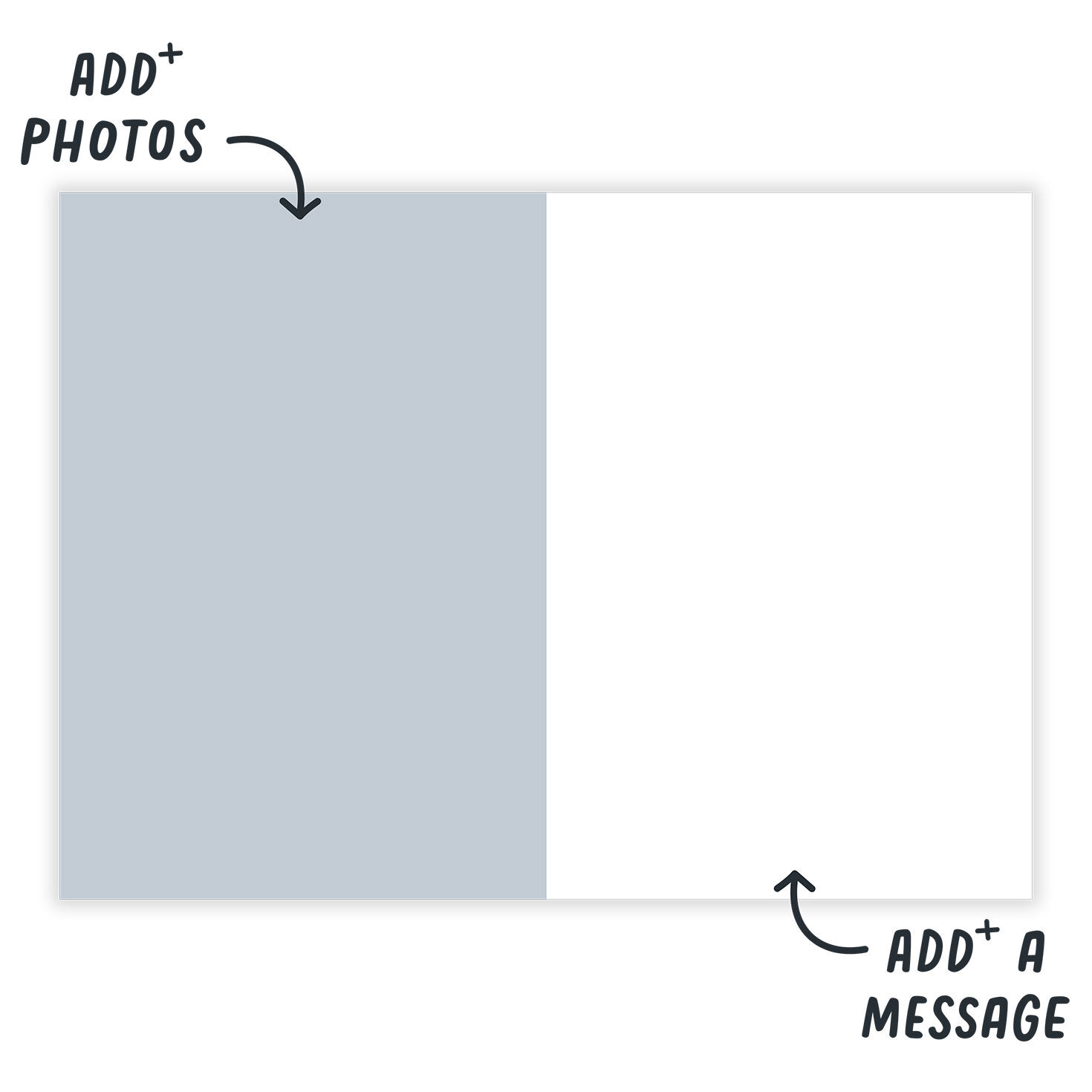 White Frame With Captions Personalized Card  image number 3