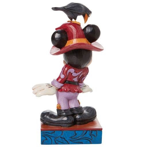 Jim Shore Disney Scarecrow Mickey Mouse With Crow Figurine, 7.6", 