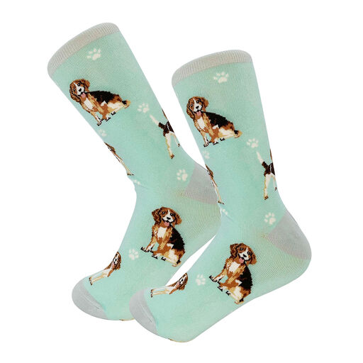 E&S Pets Beagle Novelty Crew Socks, 