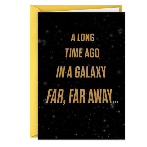 Star Wars™ A Long Time Ago Funny Birthday Card, 