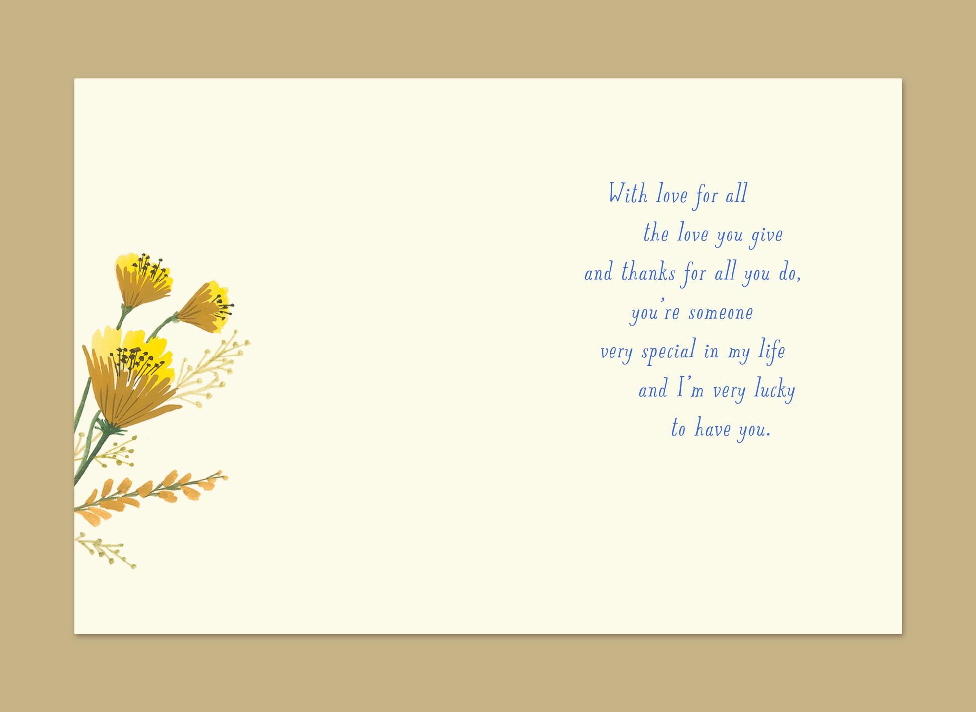 Field of Flowers Mother's Day Card