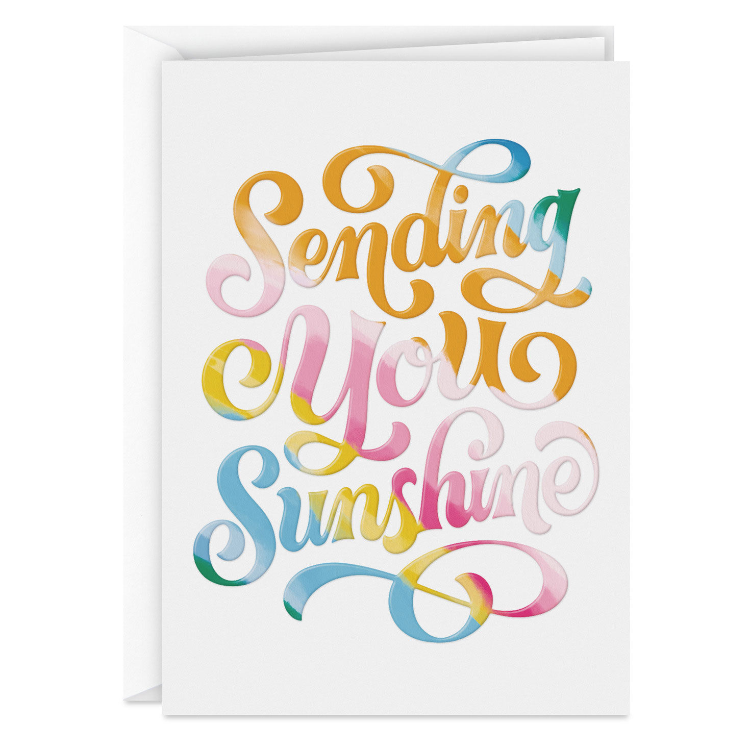 Sunny Gradient Lettering Blank Note Cards Pack  image number 2