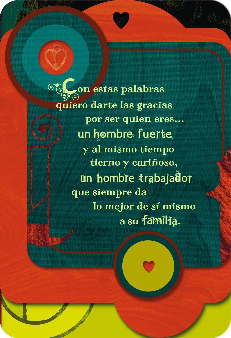 For the Man I Love Romantic Spanish-Language Father's Day Card