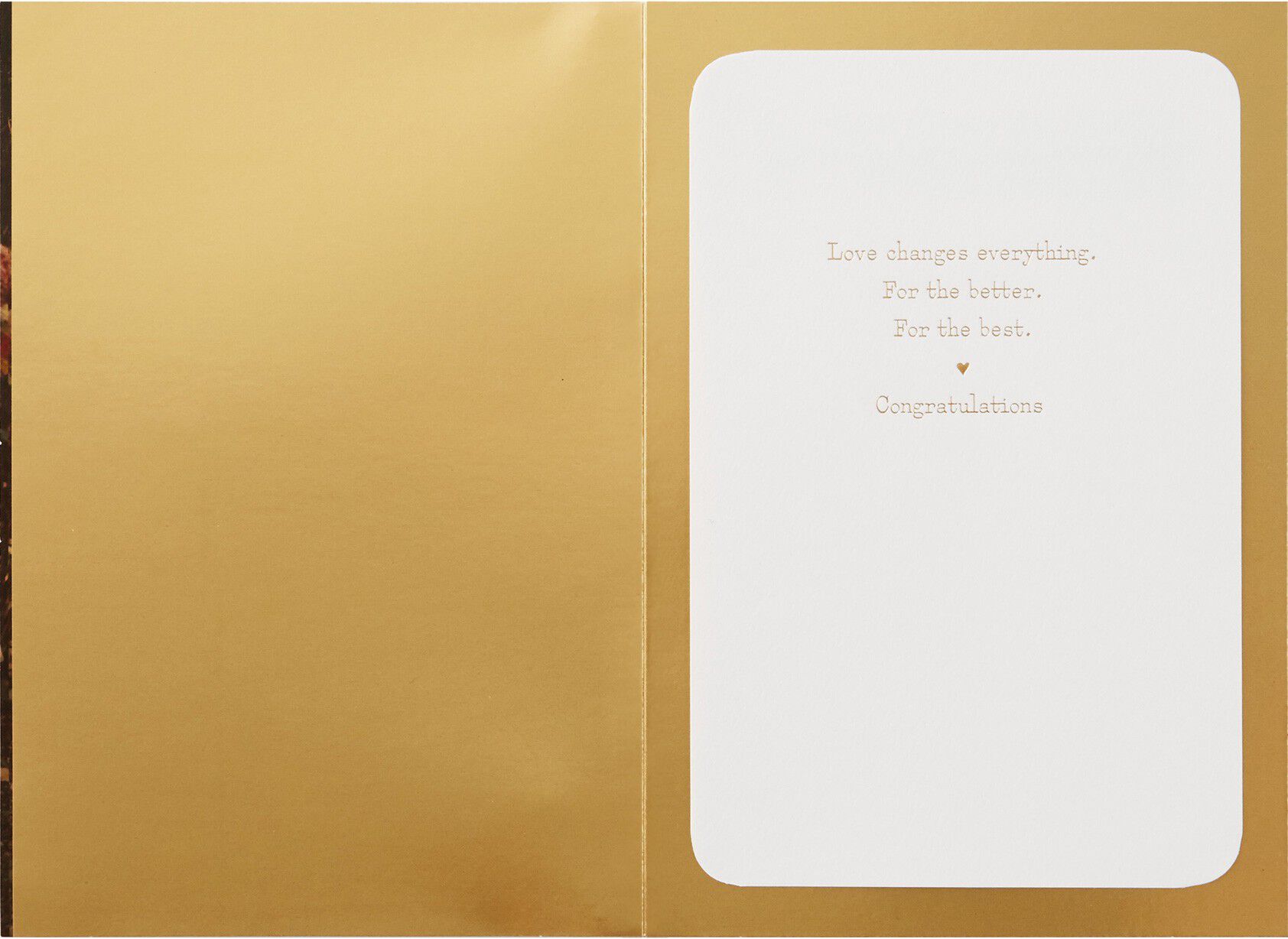 Love Changes Everything Wedding Card