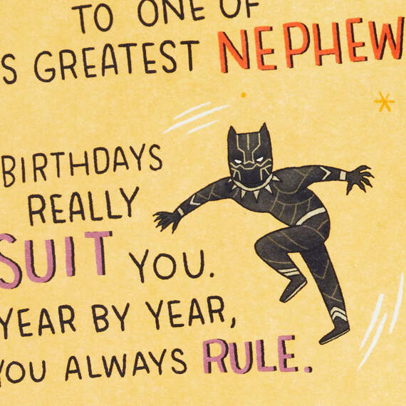 Marvel Avengers One of Earth's Greatest Nephews Birthday Card, , large image number 5
