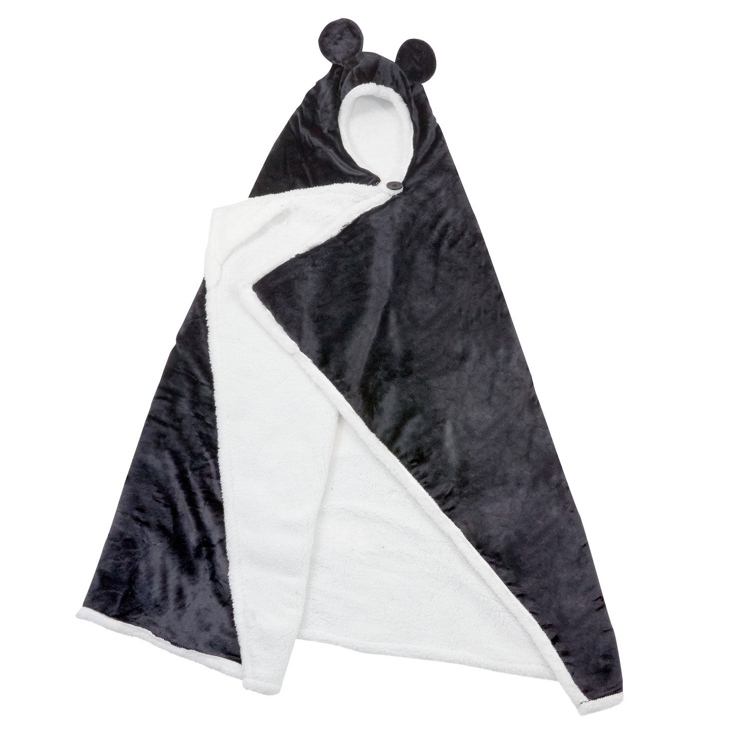 Disney Mickey Mouse Hooded Blanket With Mouse Ears, , large image number 3