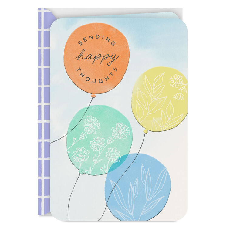 Sending Happy Thoughts Thinking of You Card
