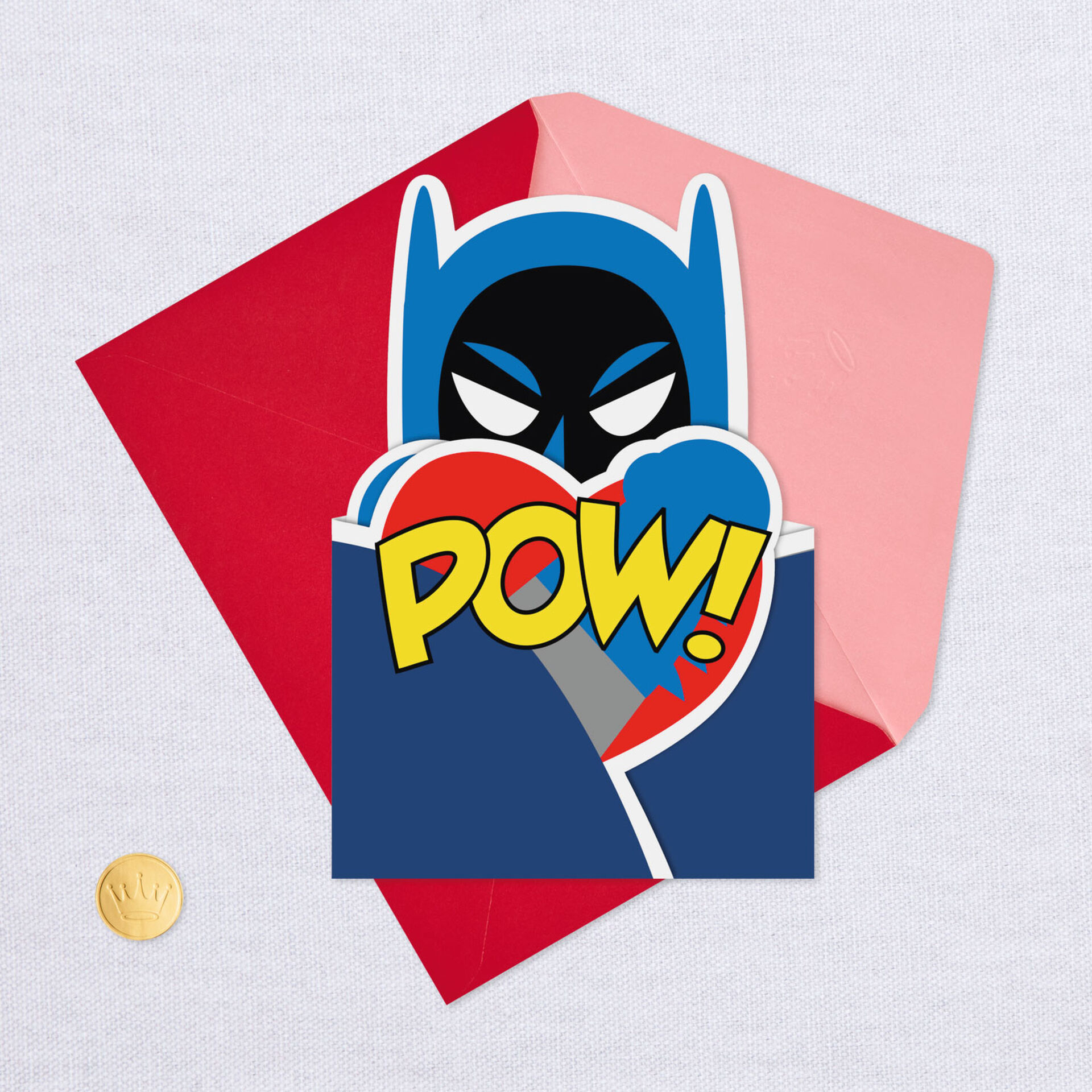 Dc Comics Batman Pow Valentine S Day Card Greeting Cards Hallmark