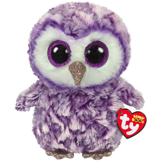 Ty Beanie Boos Moonlight Owl Medium Stuffed Animal, 9", , large image number 1