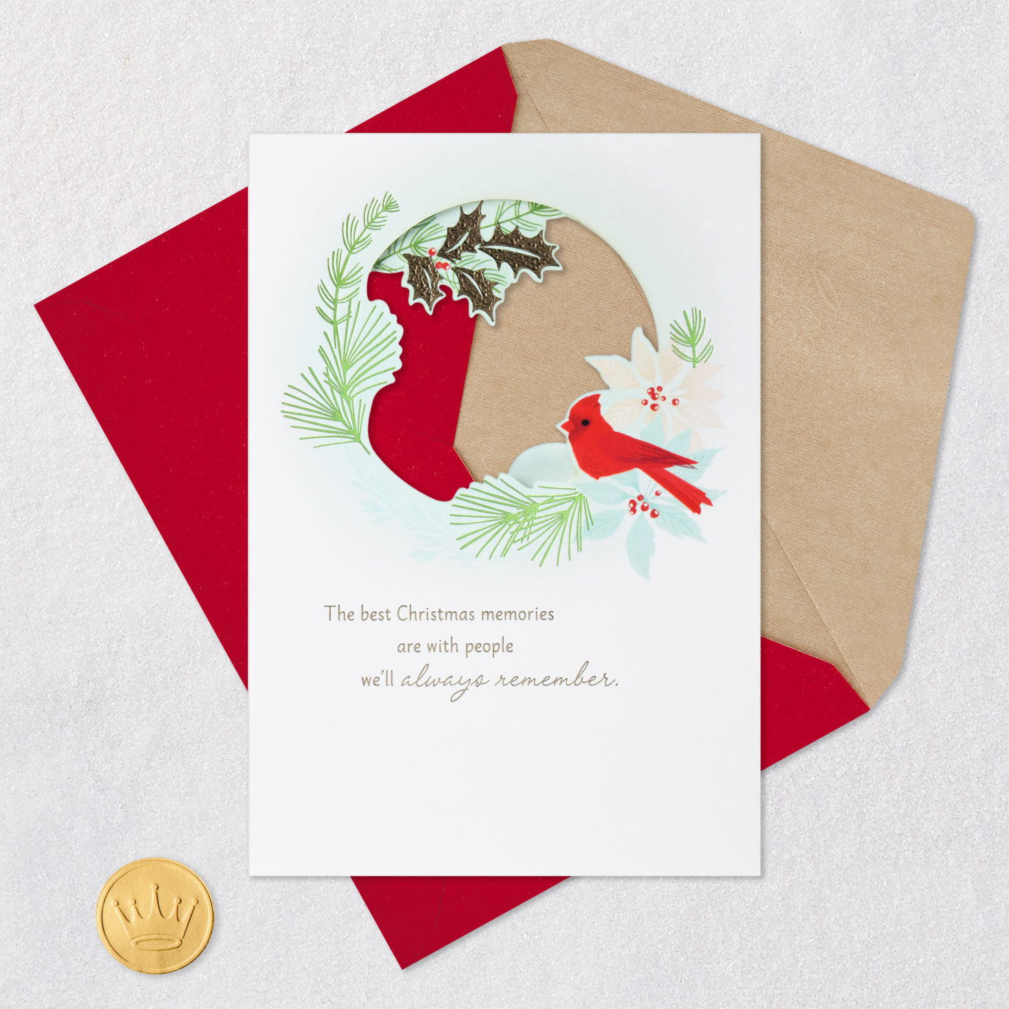 Comfort in Your Warmest Memories Christmas Sympathy Card, , large image number 8