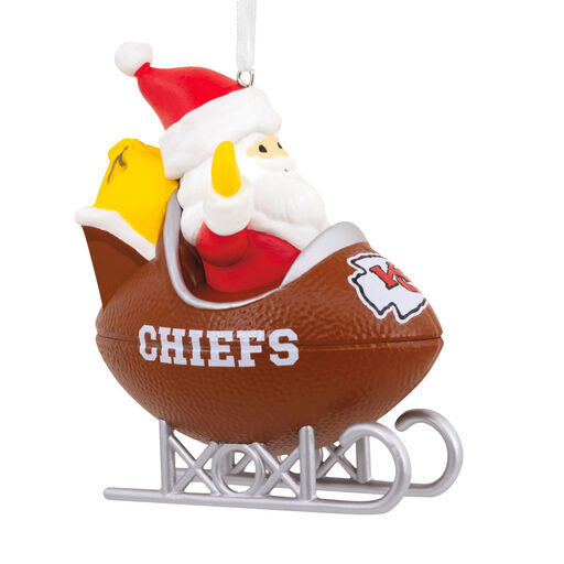 NFL Kansas City Chiefs Santa Football Sled Hallmark Ornament, 