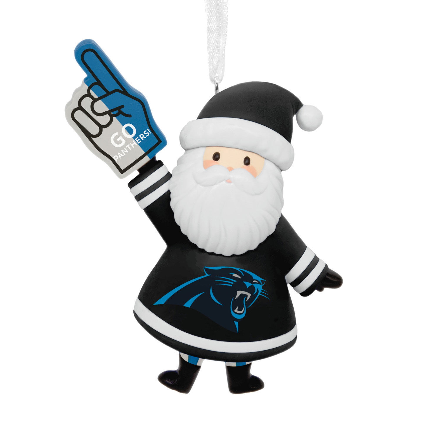 NFL Carolina Panthers Santa Fan Hallmark Ornament