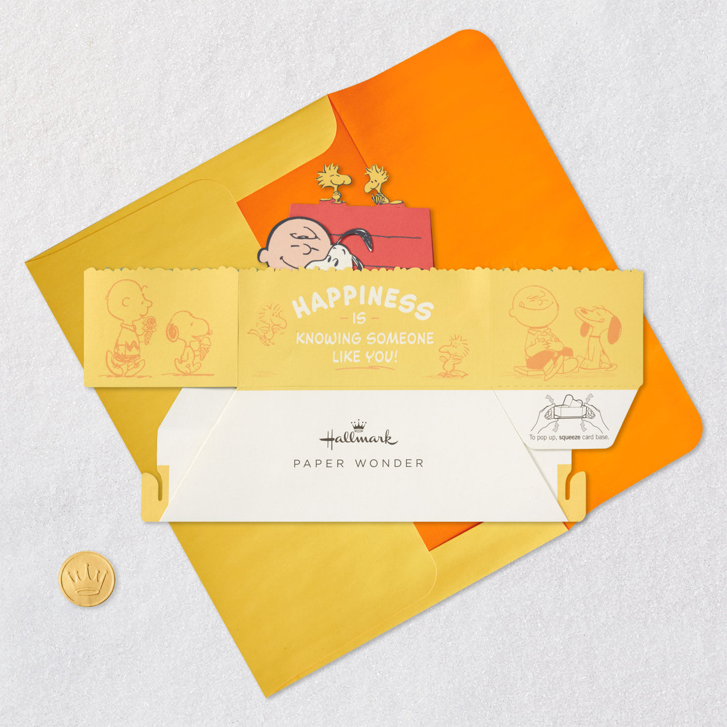 Peanuts® Charlie Brown and Snoopy Happiness Is 3D Pop-Up