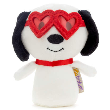 itty bittys® Peanuts® Snoopy With Heart Glasses Plush, , large