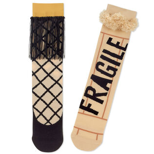 A Christmas Story™ Leg Lamp and Crate Mismatched Novelty Socks