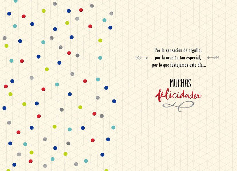 Celebrate Big Spanish-Language Congratulations Card