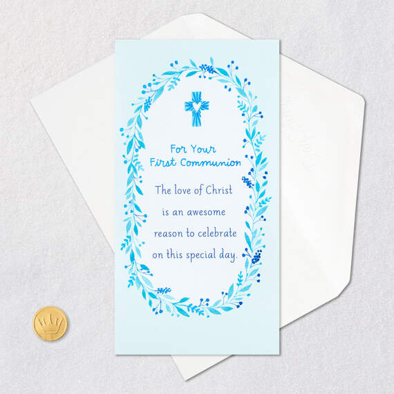 God Bless You Always Religious Money Holder First Communion Card, , large image number 7