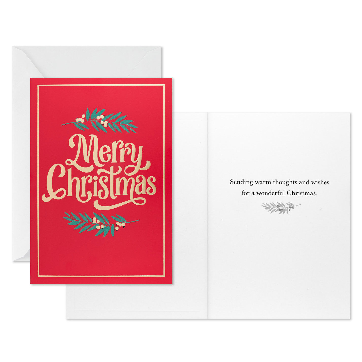 Red and Blue Boxed Christmas Cards Bulk Assortment Card Front with Sentiment image number 3