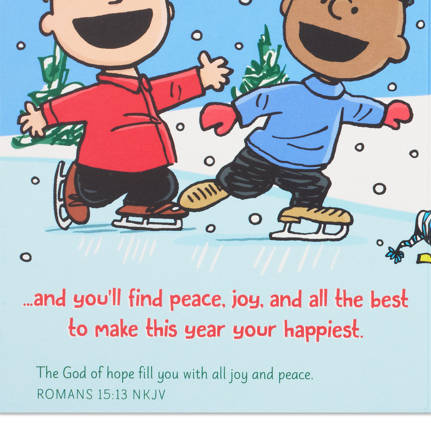 Peanuts Skate DaySpring Religious Christmas Cards scripture image number 5